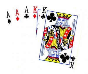 Full House trip Aces and pair Kings